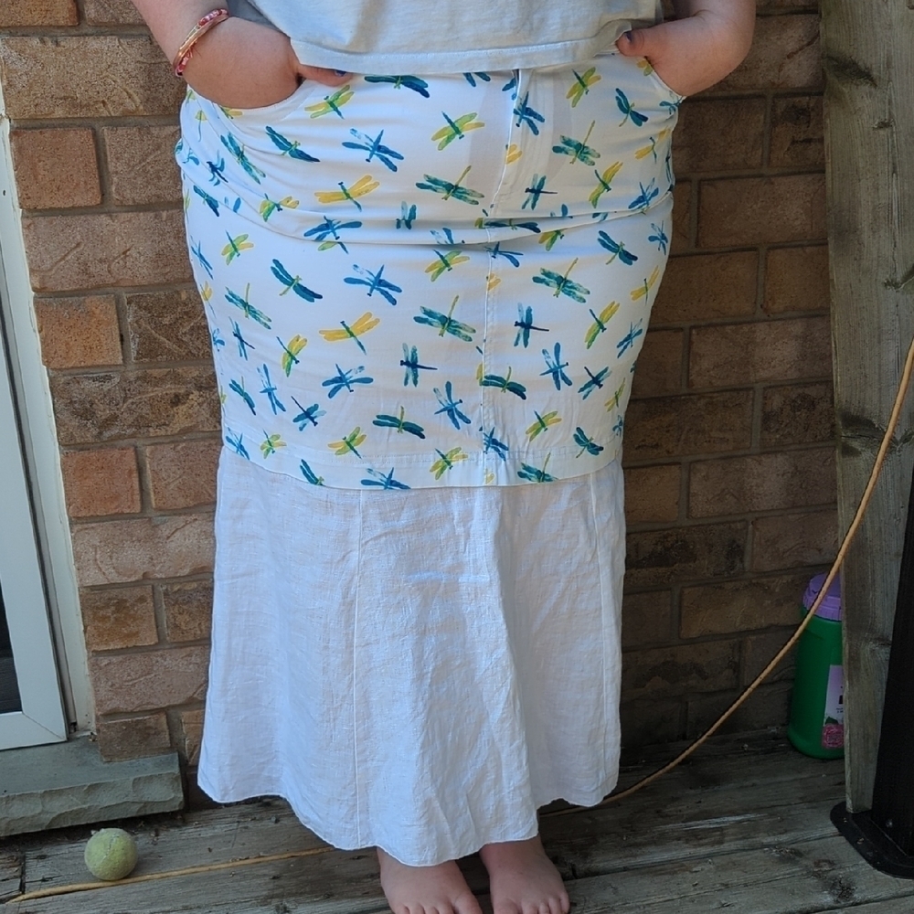 Upcycled Dragonfly Skirt
